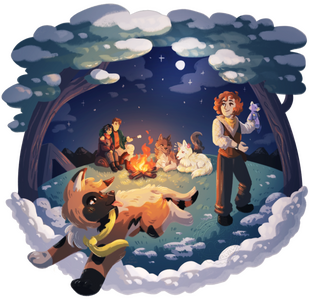 Scene commission 6 OCs Scene commission 6 OCs